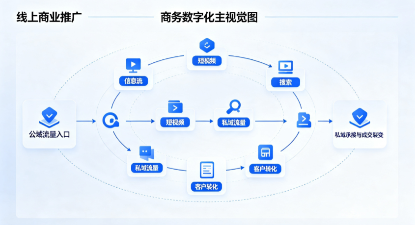 白碱滩区线上商业推广怎么做？全域流量闭环搭建与低成本转化实战指南